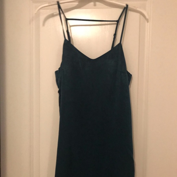 Dresses & Skirts - Velvet greenish blue dress